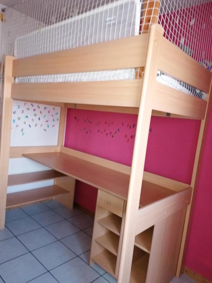 Lit Mezzanine complet (matelas, sommier, + les accessoires), Maison & Meubles, Chambre à coucher | Lits superposés & Lits mezzanines