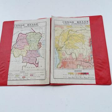 Belgisch Congo. 3 oude verschillende kaarten (jaren 1950)
