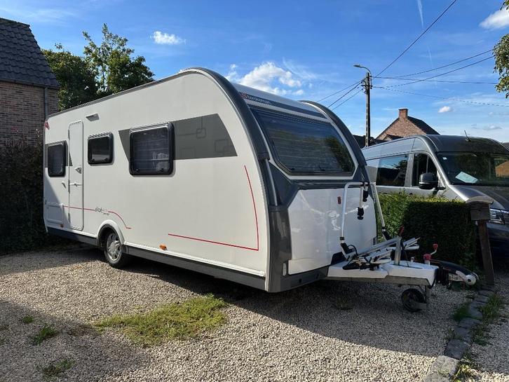 Sterckeman Alize 480cp Remover Fietsenrek, Caravans en Kamperen, Caravans, Bedrijf, tot en met 4, 1250 - 1500 kg, Rondzit, Sterckeman