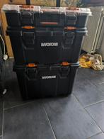 Valise de travail 3 étages , boîte à outils Worx, Ophalen, Gebruikt
