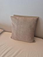 12 Housses coussin coton super épais gris beige 40X40 cm, Ophalen of Verzenden, Zo goed als nieuw, Beige