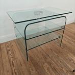 Vintage Italiaans salontafel glas, Ophalen, Zo goed als nieuw, Glas