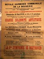 Affiche royale lyrique de la bouverie 1930
