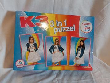 K3 3 in 1 puzzel.  beschikbaar voor biedingen
