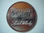 Sous-verre en métal et liège Scotch Whisky de William Lawson, Collections, Ustensile, Utilisé, Envoi