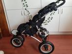 Zwarte buggy met draagmand Casualplay, Kinderen en Baby's, Kinderwagens en Combinaties, Gebruikt, Verstelbare duwstang, Ophalen