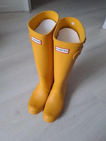 Hunter boots regenlaarzen/kaplaarzen Geel maat 40/41 beschikbaar voor biedingen