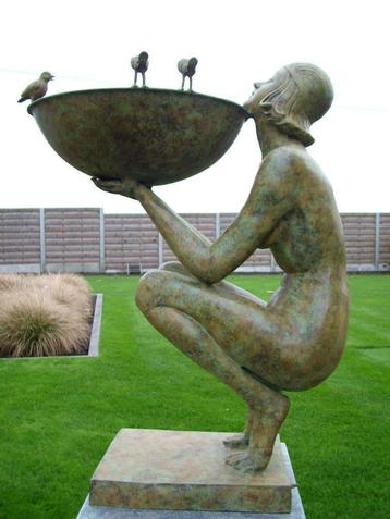 BRONZEN ART-DECO FONTEIN EXCLUSIEF AAN OUDE OPRUIMPRIJS !!! beschikbaar voor biedingen