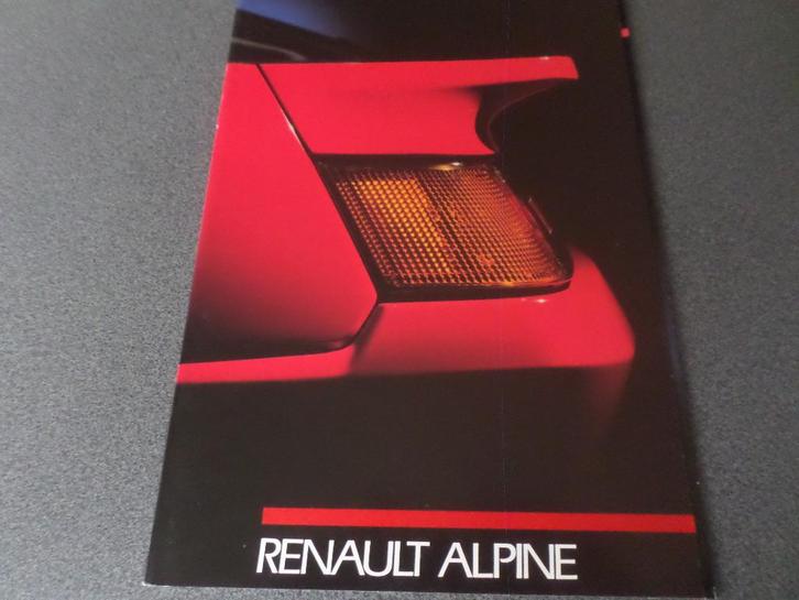 Renault Alpine V6 GT & Turbo Brochure, Boeken, Auto's | Folders en Tijdschriften, Renault, Verzenden
