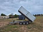 Grote robuuste kipper 3 asser - 3500kg - 4m x 2m, Auto diversen, Aanhangers en Bagagewagens, Ophalen of Verzenden, Zo goed als nieuw
