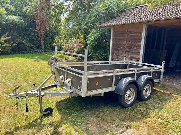 Aanhangwagen dubbel as, Auto diversen, Aanhangers en Bagagewagens, Gebruikt