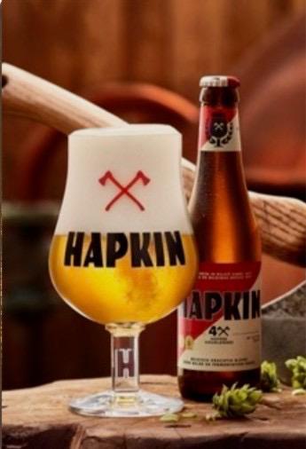 Reclamebord vintage Hapkin (2) - mancave poolhouse nieuw, Verzamelen, Biermerken, Zo goed als nieuw, Reclamebord, Plaat of Schild