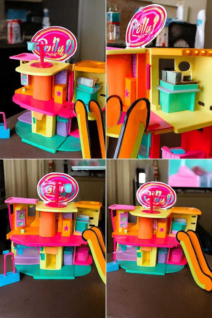 Vintage Polly Pocket Winkelcentrum., Kinderen en Baby's, Speelgoed | Buiten | Speelhuisjes, Ophalen of Verzenden