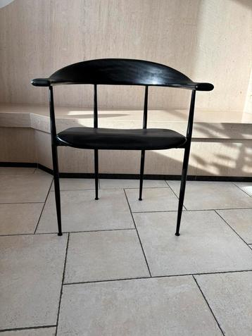 Design Stoelen Giancarlo Vegni voor Fasem, Enlèvement, Utilisé, Noir, Métal