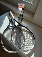 2 tennisrackets  merk HEAD, met beschermtas en tennisballen, Racket, Ophalen of Verzenden, Head, Zo goed als nieuw