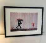BANKSY: lithografie met de hand ingelijst en genummerd, Ophalen of Verzenden