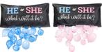 Gender Reveal ballonnenzak, Ophalen of Verzenden, Zo goed als nieuw, Feestartikel