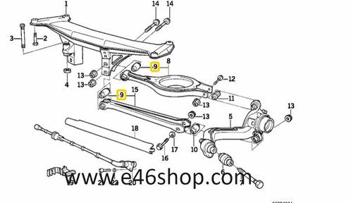 Draagarm rubber BMW Z1 oe 33326770824 origineel BMW, Auto-onderdelen, Ophanging en Onderstel, BMW, Nieuw, Ophalen of Verzenden