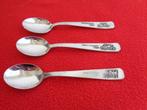 3 Petites cuillères souvenir voiture. Vintage., Collections, Enlèvement ou Envoi, Utilisé