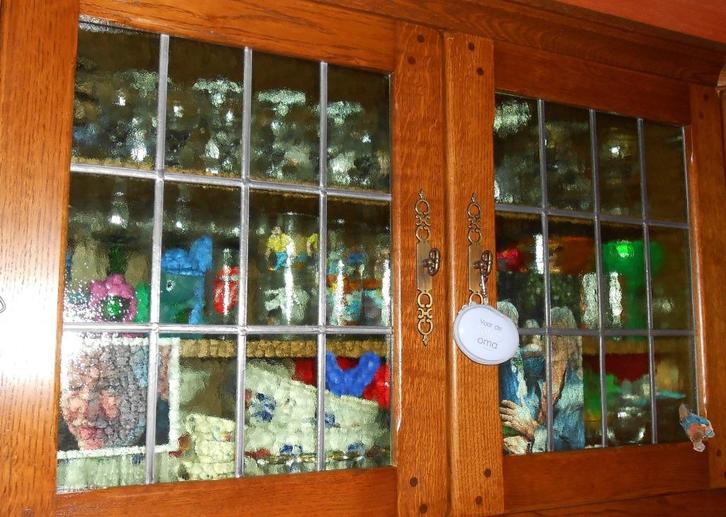 glas in lood, Doe-het-zelf en Bouw, Glas en Ramen, Zo goed als nieuw, Glas in lood, Ophalen