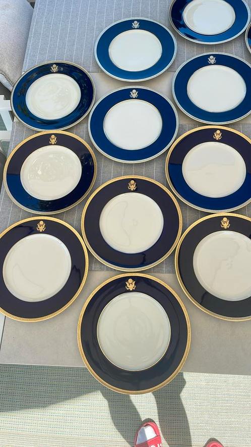 Unieke verzameling van servies met gouden randje USA, Huis en Inrichting, Keuken | Servies, Gebruikt, Compleet servies, Overige stijlen