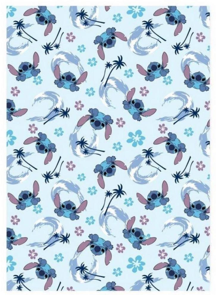 Stitch Fleece Deken - Disney - 110 x 150 cm, Kinderen en Baby's, Kinderkamer | Beddengoed, Nieuw, Deken of Dekbed, Blauw, Jongetje of Meisje