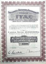 Industries et Transports Automobiles au Congo 1928, Ophalen of Verzenden, 1920 tot 1950, Aandeel
