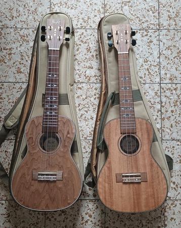2 flight ukuleles (kan ook apart verkocht worden) beschikbaar voor biedingen