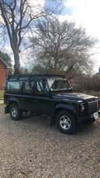 Defender Puma TD4 type 110 lichte vracht met daktent, Auto's, Land Rover, Zwart, 4 cilinders, Zwart, Defender