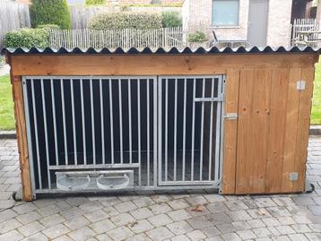 Groot hondenhok met kennel gedeelte, Enlèvement, Comme neuf