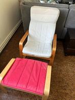 IKEA POÄNG zetel + POÄNG voetenbank, Moins de 75 cm, Moins de 150 cm, Banc droit, Une personne