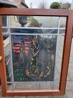 Loden glasraam (leeuw van Vlaanderen), Antiek en Kunst, Ophalen of Verzenden