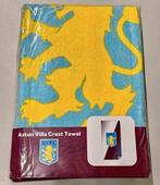 Aston Villa Crest Handdoek Voetbal 140cm x 70cm officieel, Verzamelen, Ophalen of Verzenden, Nieuw, Overige typen