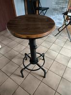 Table bistrot ronde design industriel, Maison & Meubles, Tables | Tables mange-debout, Enlèvement, Comme neuf