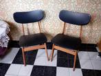 2 Vintage design stoelen, Ophalen, Hout, Twee