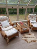 Rotan salon set, Ophalen, Zo goed als nieuw, Rotan