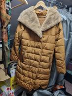 Damesjas met bont, Kleding | Dames, Ophalen, Bruin, Maat 42/44 (L), Zo goed als nieuw