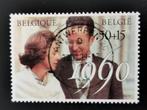 Belgique 1990 - Le roi Baudouin et la reine Fabiola, Timbres & Monnaies, Enlèvement ou Envoi, Affranchi, Maison royale