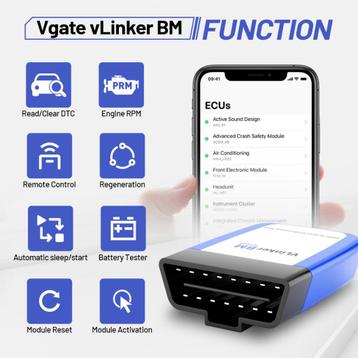 Vgate vLINKER BMW MINI BM+ WIFI BT 4.0 BIMMERCODE BIMMERLINK beschikbaar voor biedingen