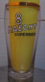 Oud bierglas van brouwerij 'Haecht' (8 Superbier), Verzamelen, Ophalen of Verzenden, Gebruikt, Bierglas