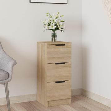 Dressoir 30x30x70 cm bewerkt hout sonoma eikenkleurig beschikbaar voor biedingen