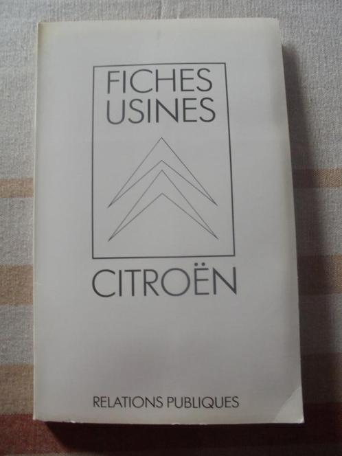 citroen mapje met 17 fabrieksfiches fiches usines citroen, Auto diversen, Handleidingen en Instructieboekjes, Ophalen of Verzenden
