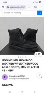 Ugg boots voor mannen (met rits). 1 keer gedragen/ maat 44.