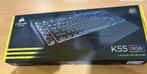 Clavier Corsair K55, Informatique & Logiciels, Claviers, Clavier gamer, Comme neuf, Enlèvement, Autres dispositions