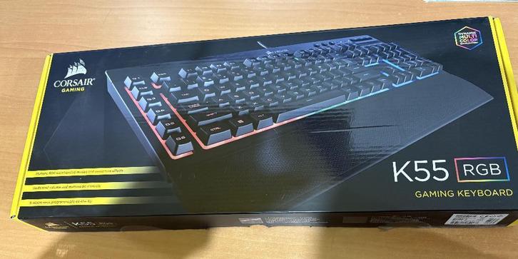 Corsair K55 toetsenbord, Computers en Software, Toetsenborden, Zo goed als nieuw, Overige indelingen, Bedraad, Ergonomisch, Gaming toetsenbord