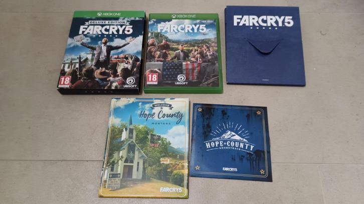 Farcry 5 Deluxe edition - Xbox One, Games en Spelcomputers, Games | Xbox One, Gebruikt, Overige genres, 1 speler, Vanaf 18 jaar