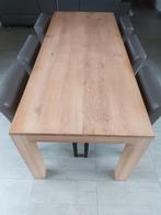 eiken eettafel 90 x 220 cm, Utilisé, Enlèvement ou Envoi