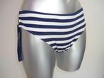 Marine blauw wit hotpants lingerie bikini slip monokini 'M-L