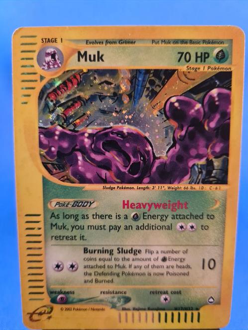 Muk H17/H32 - Aquapolis, Hobby en Vrije tijd, Verzamelkaartspellen | Pokémon, Zo goed als nieuw, Verzenden