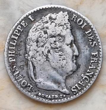 1/4 Franc 1838 A Louis Philippe  beschikbaar voor biedingen